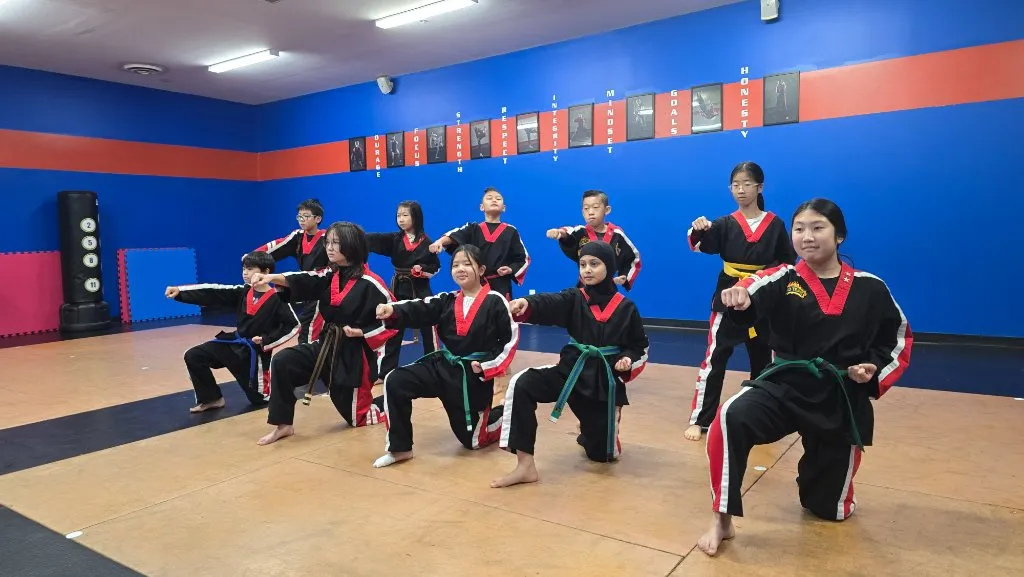 Masters Club students performing at Rise Kicks Academy